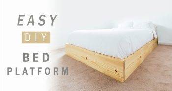 free bed platform woodworking plan