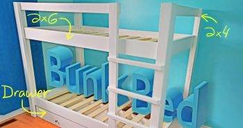 free bunk bed woodworking plan