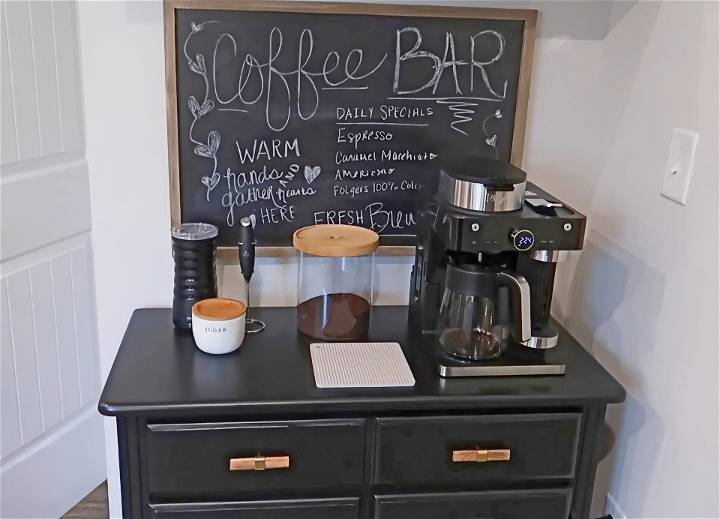 free coffee bar station woodworking plan
