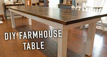 free farmhouse table woodworking plan