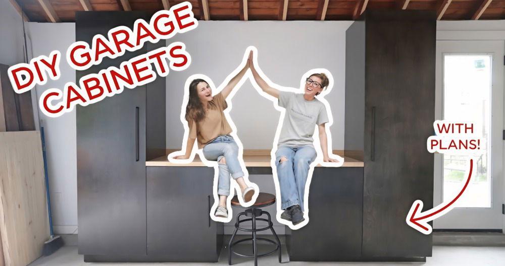 free garage cabinet woodworking plan