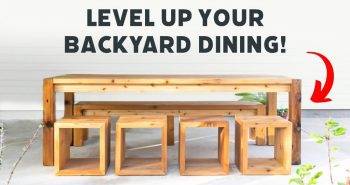 free outdoor dining table woodworking plan