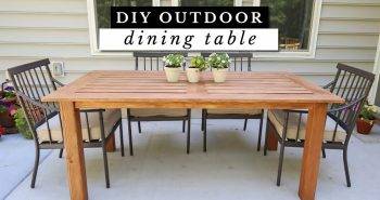 free outdoor table woodworking plan