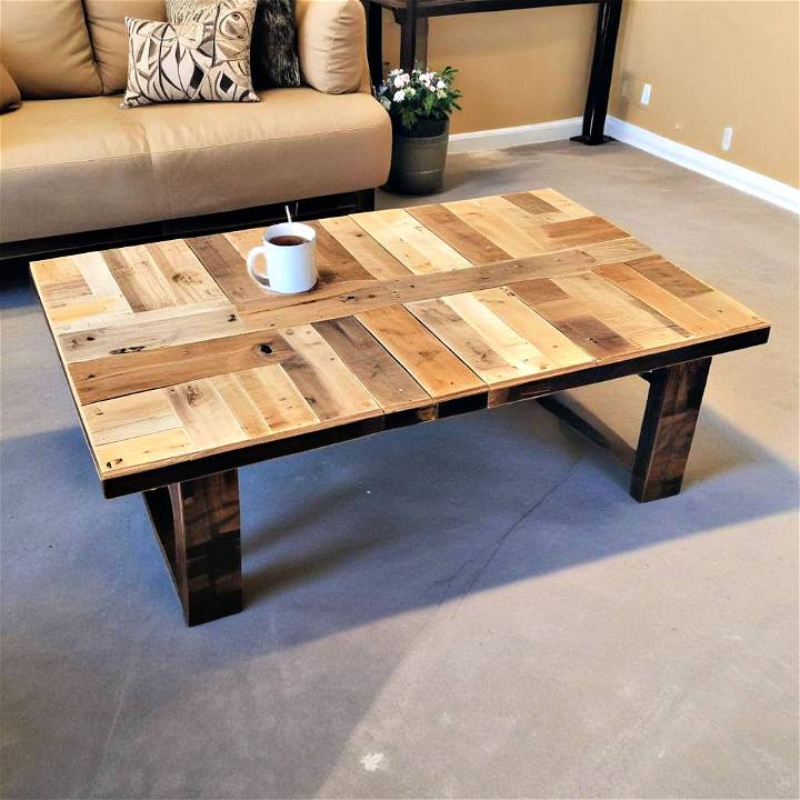 free pallet coffee table woodworking plan