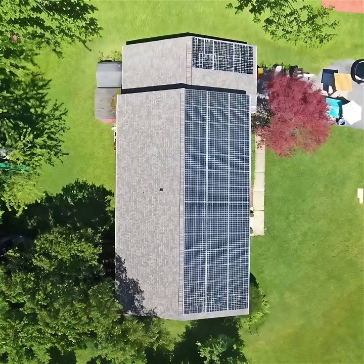handmade huge solar panel system