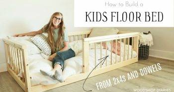 handmade toddler floor bed