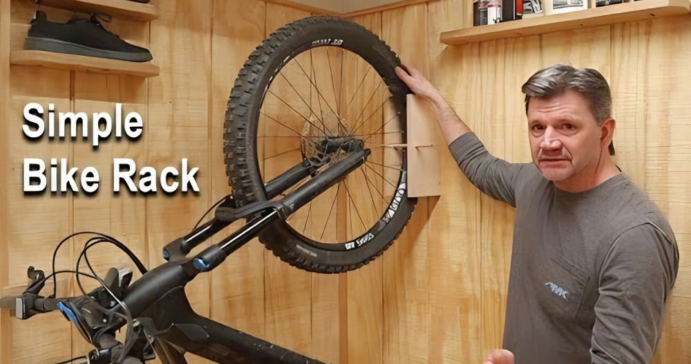homemade bike rack