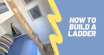 homemade bunk bed ladder
