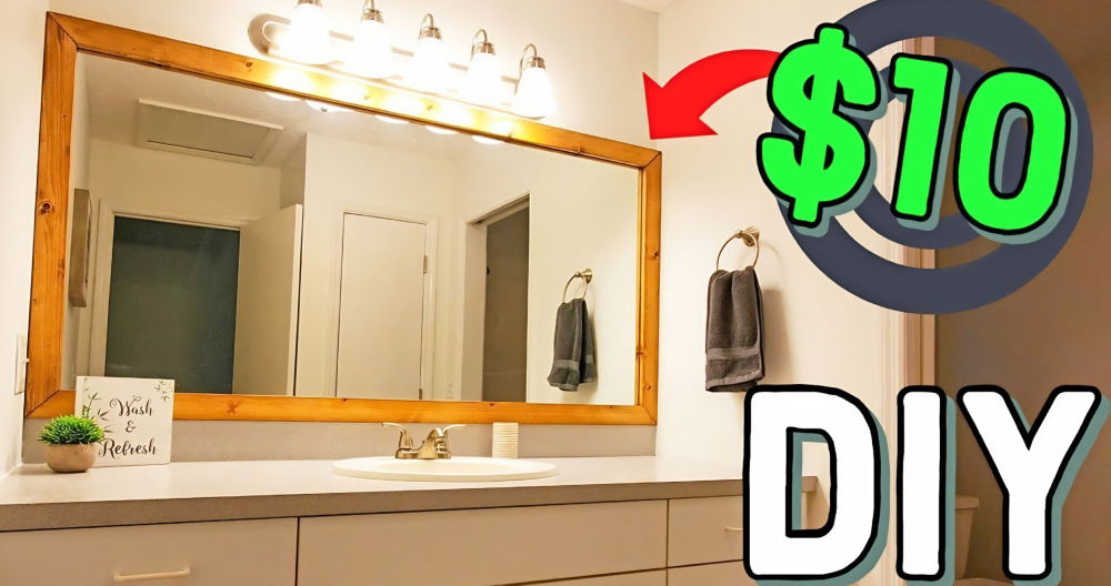 homemade mirror frame