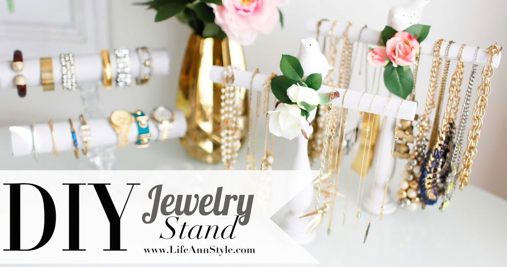 homemade necklace and bracelet holder