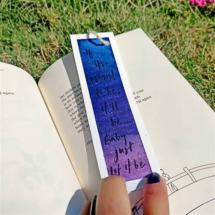 homemade paper bookmarks