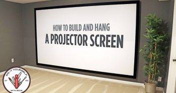 homemade projector screen