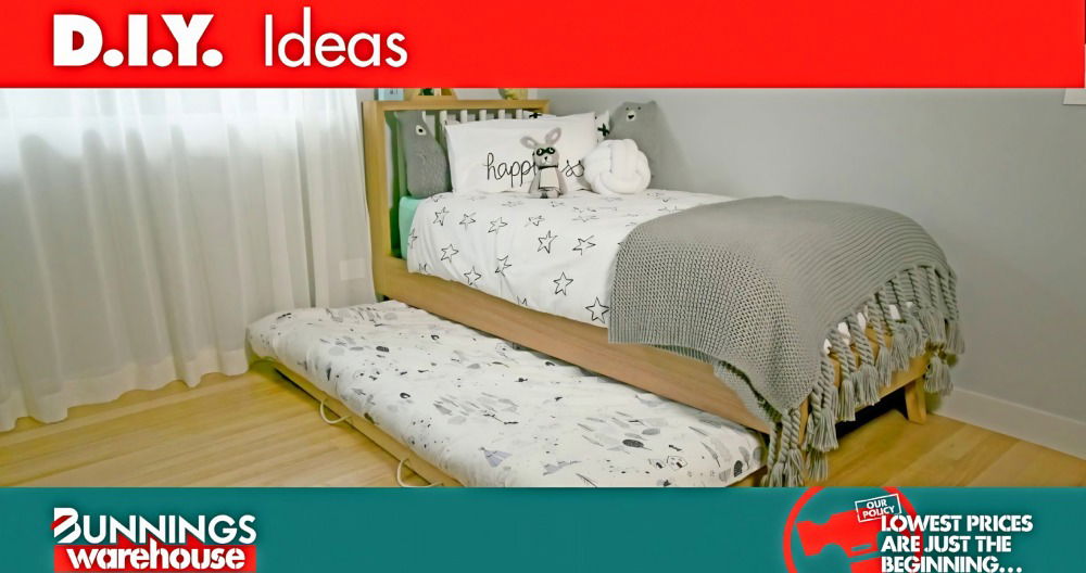 homemade trundle bed on wheels