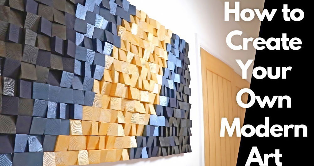homemade wooden wall art