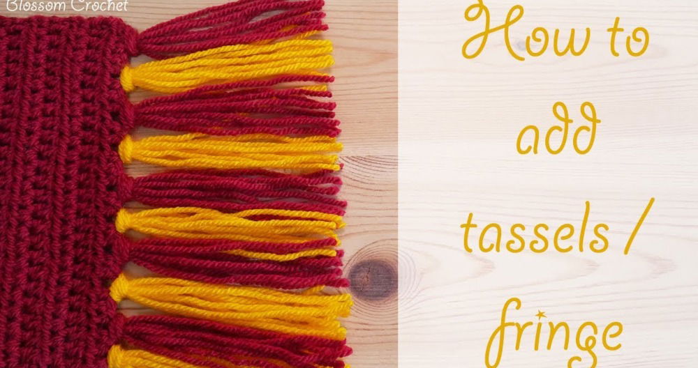 how to add tassels