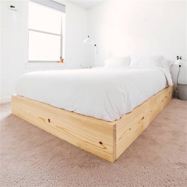 how to build a bed platform with free plans