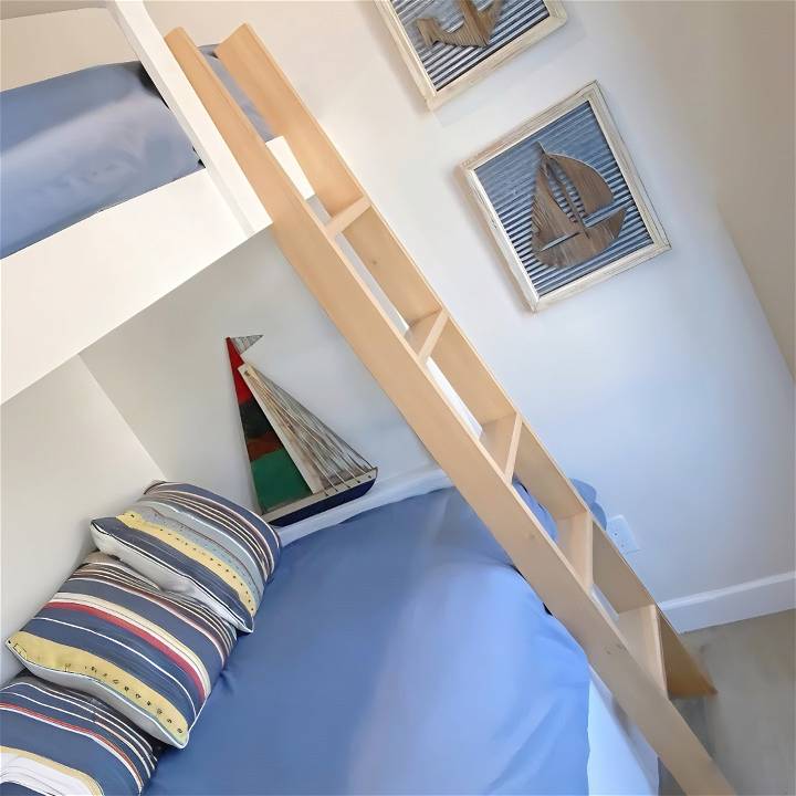 how to build a bunk bed ladder