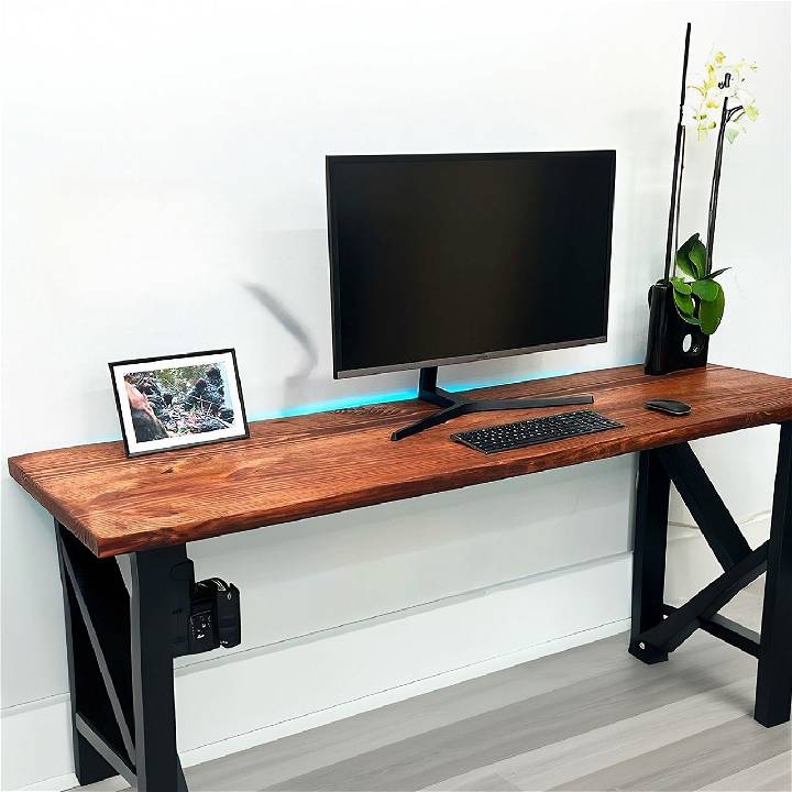 how to build a desk at home