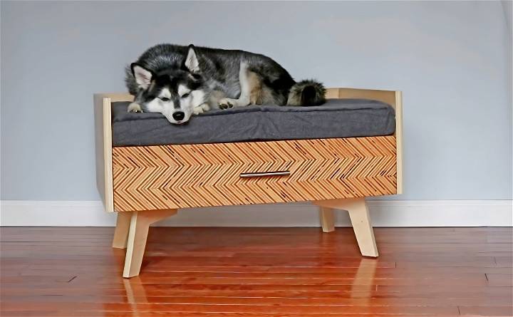 how to build a dog bed with storage