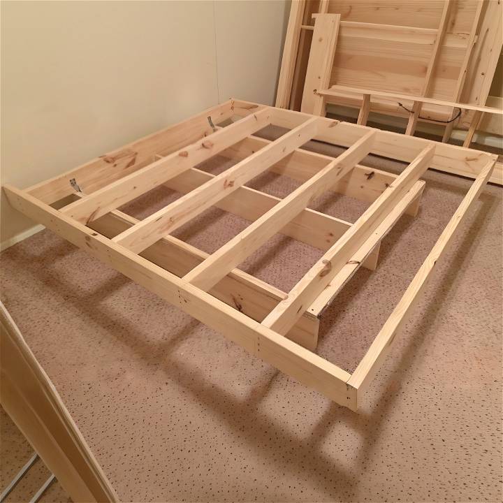 how to build a floating bed frame