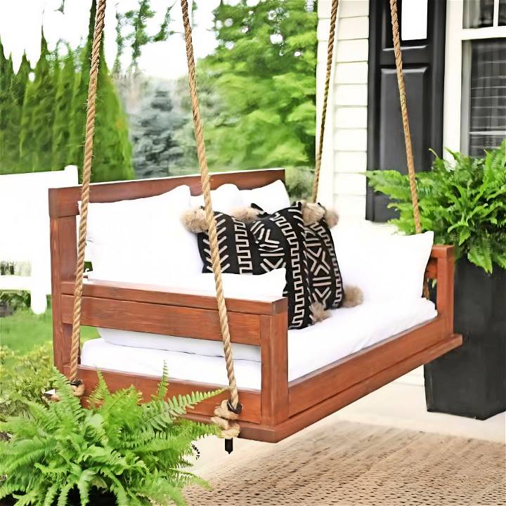 how to build a porch swing