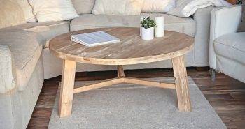 how to build a round coffee table