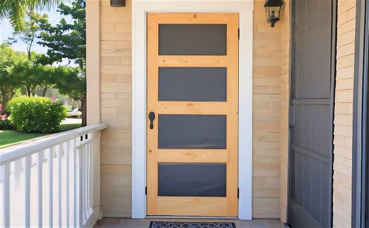 how to build a screen door