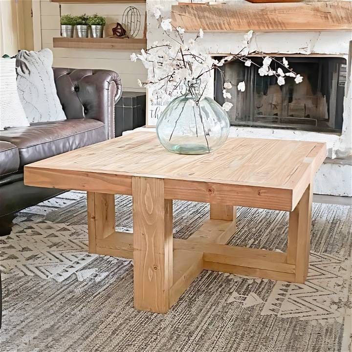how to build a square coffee table