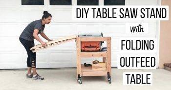 how to build a table saw stand