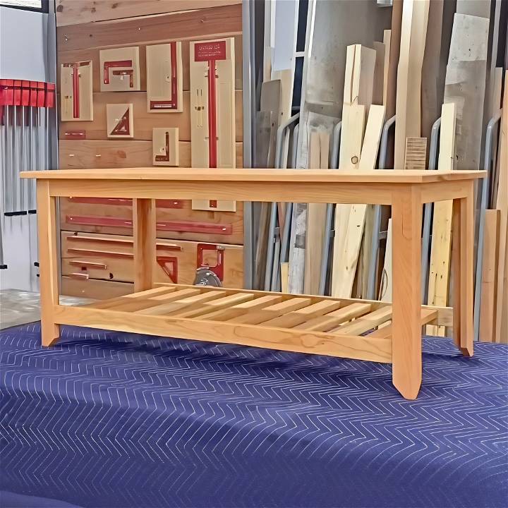 how to build a wood bench