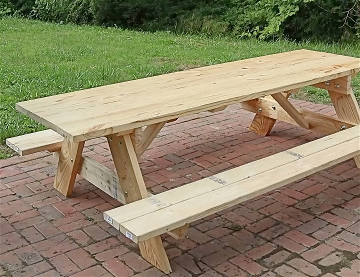 how to build a wood picnic table