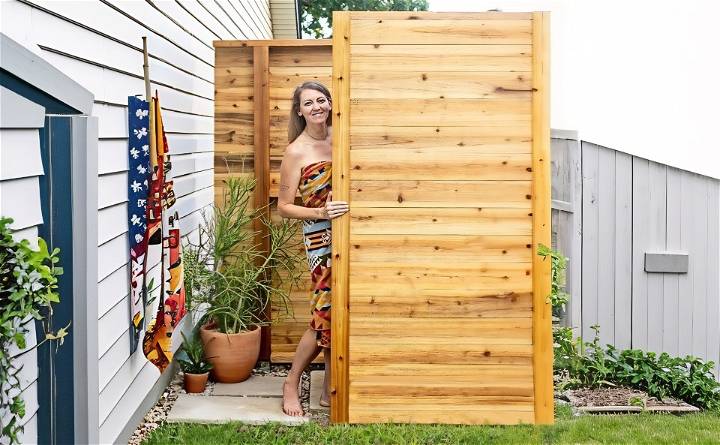 how to build an outdoor shower