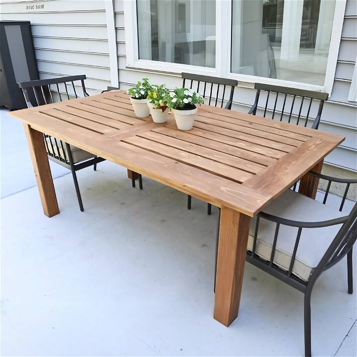 how to build an outdoor table