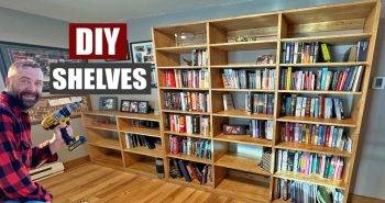 how to build bookshelves at home