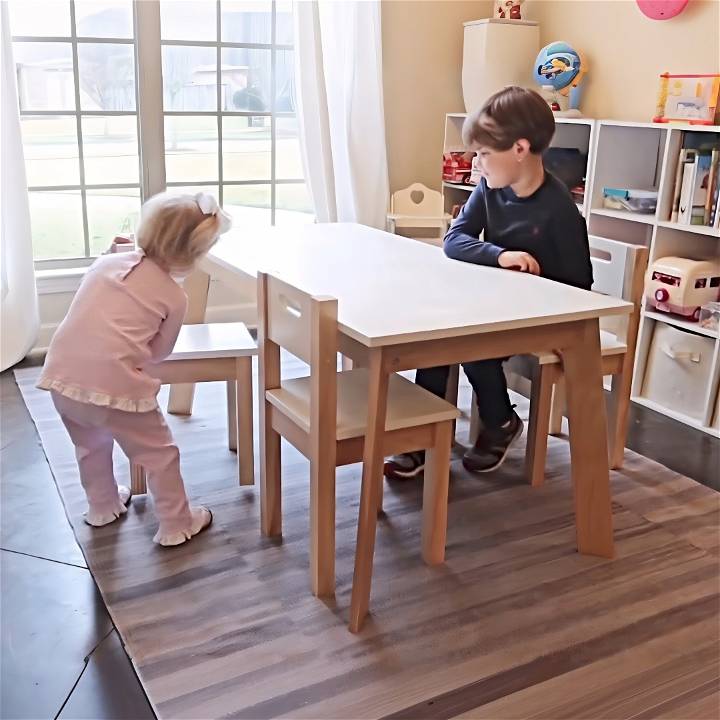 how to build kid's table and chairs