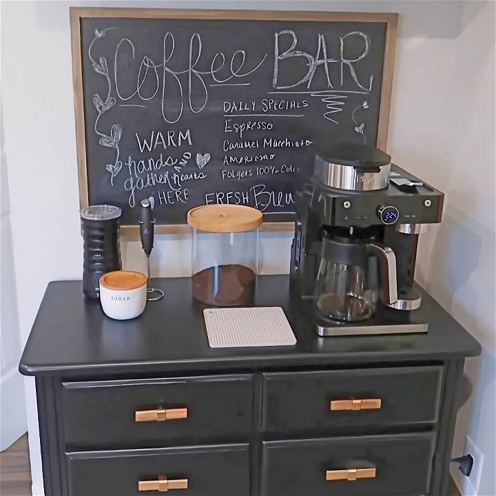 how to make a coffee bar station at home