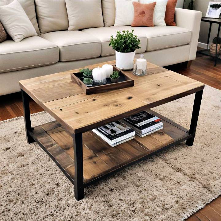 how to make a coffee table step by step