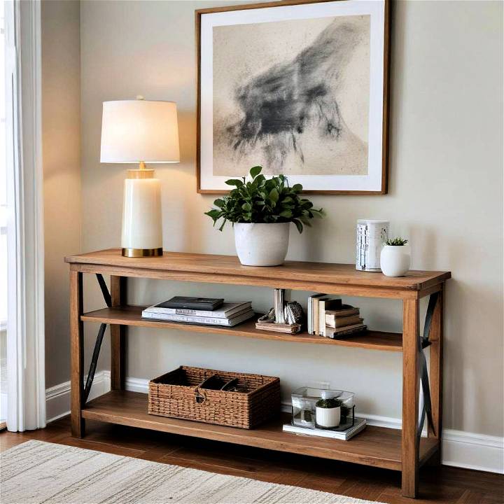 how to make a console table