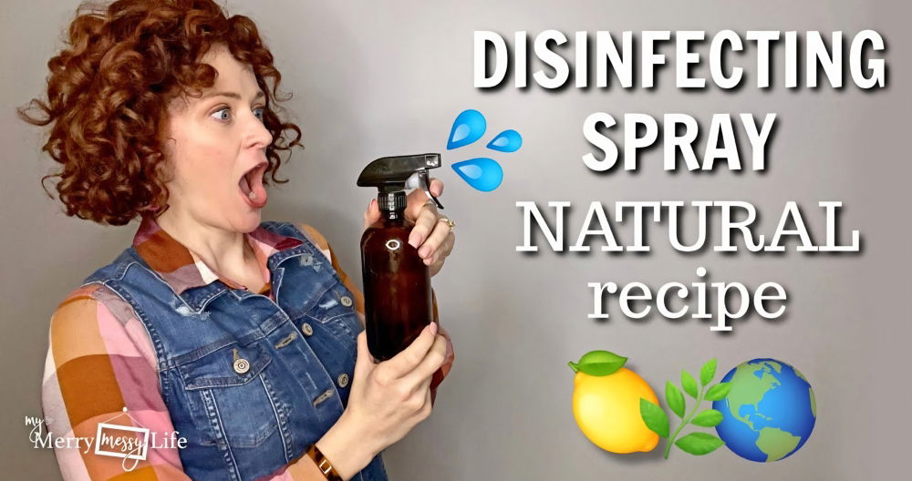 Homemade DIY Disinfectant Spray Recipe
