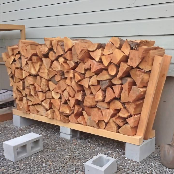 how to make a firewood rack