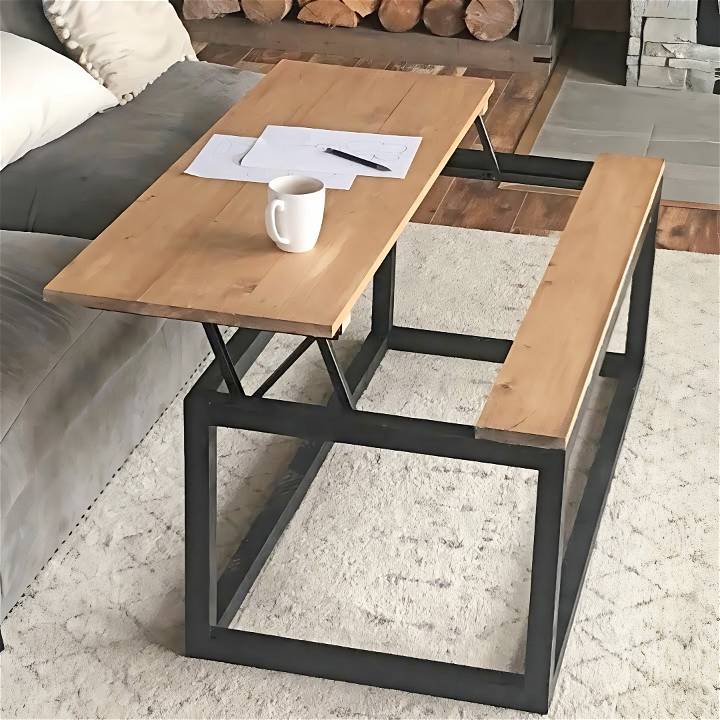 how to make a lift top coffee table