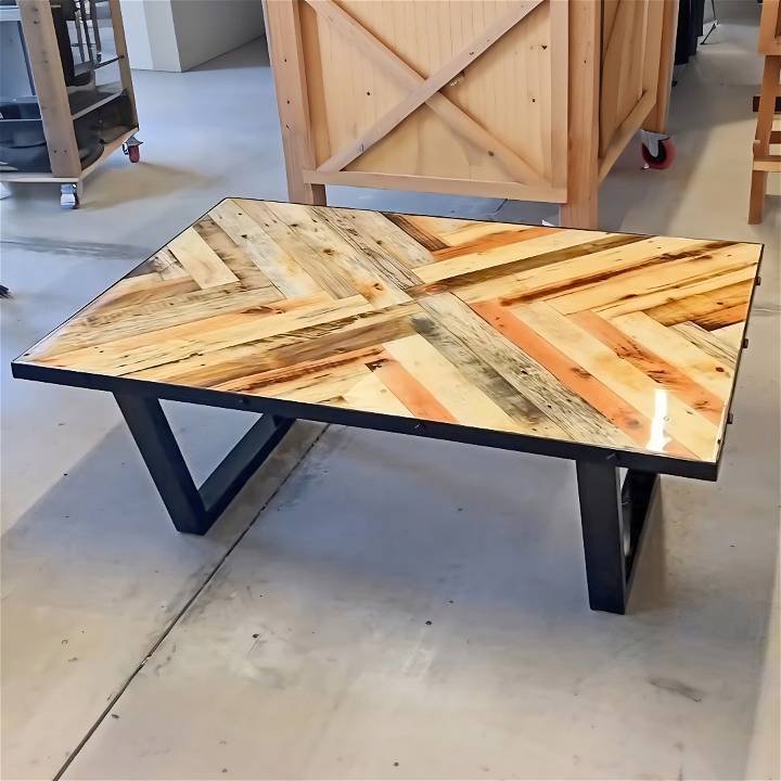 how to make a pallet coffee table