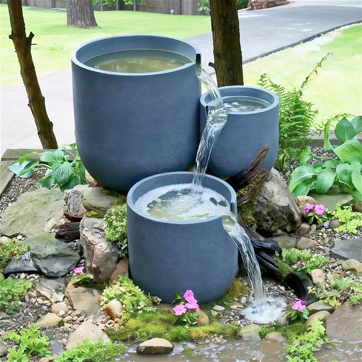 how to make a planter pot water fountain