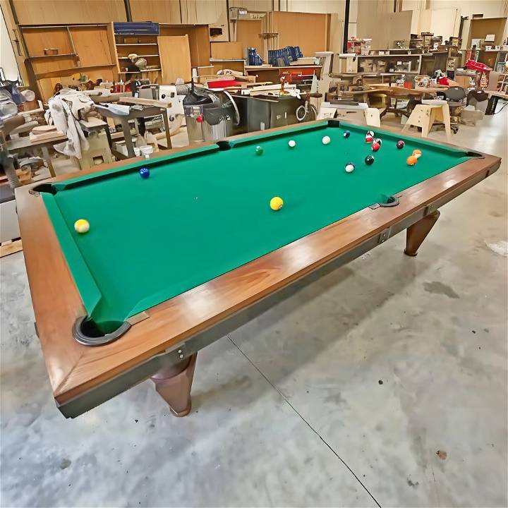 how to make a pool table
