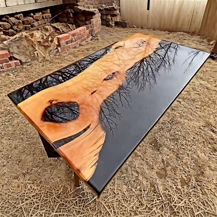 how to make a resin coffee table