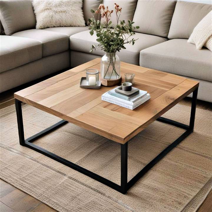 how to make a square coffee table