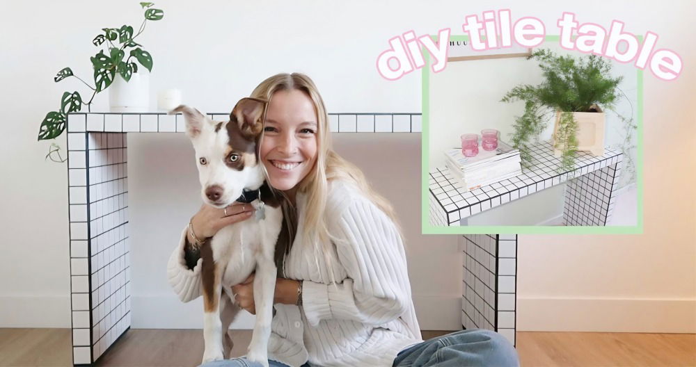 how to make a tile table