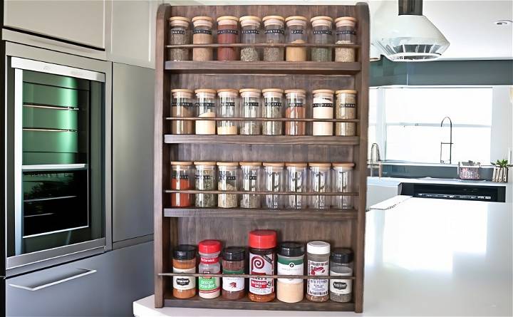 how to make a wooden spice rack