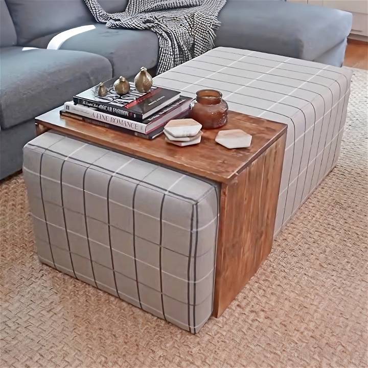 how to make an ottoman coffee table