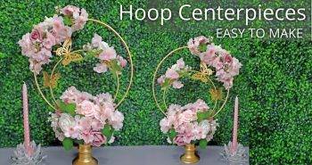 how to make hoop wedding centerpieces